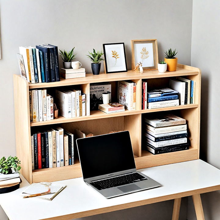 desktop bookshelf for a tidy desk