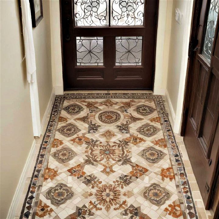 detailed tile work entryway