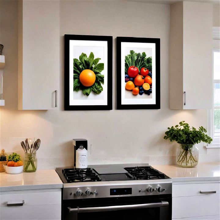 digital art display for kitchen wall decor