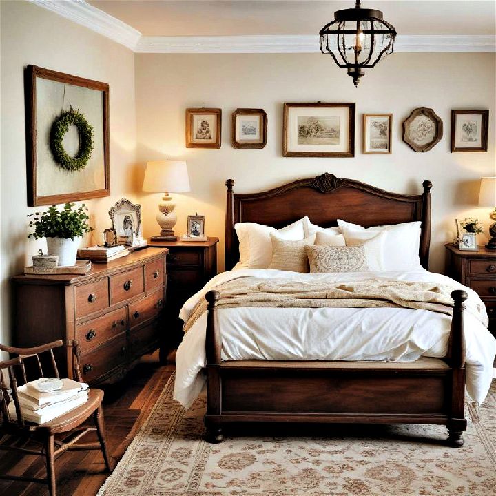display family heirlooms or antiques bedroom decor