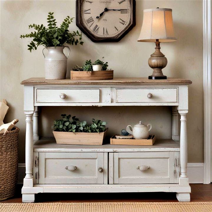 distressed painted furniture to bring live in farmhouse comfort