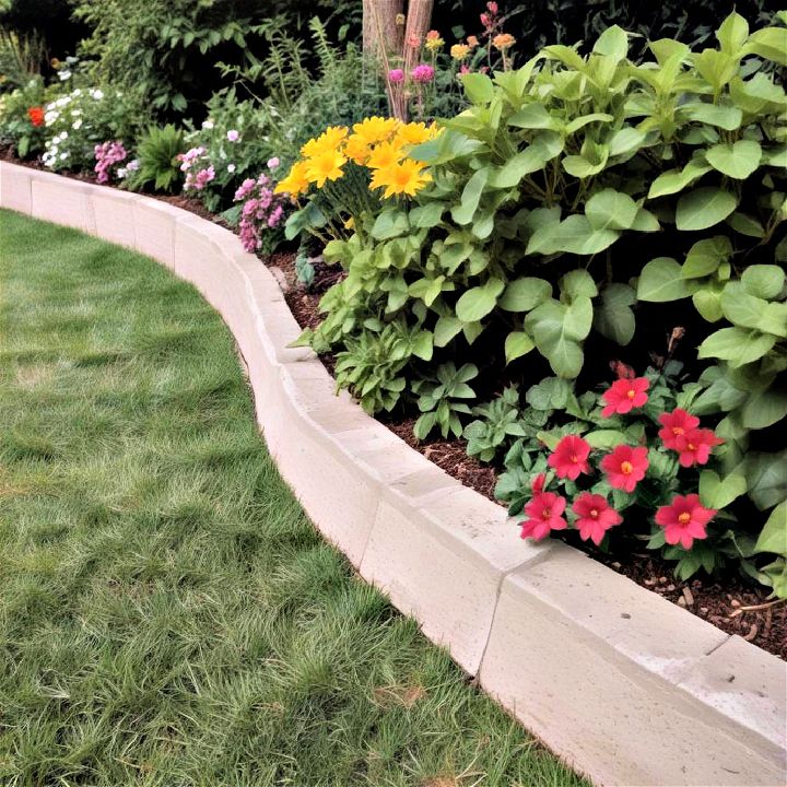 diy cement borders long lasting option