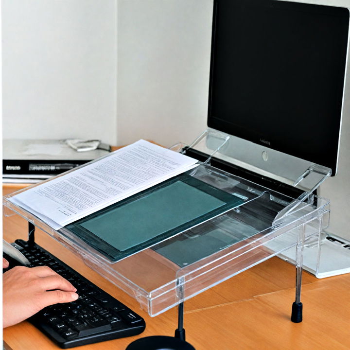 document holder for an ergonomic workspace