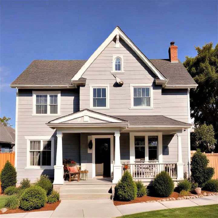 dove s wing gray exterior house paint for a harmonious look