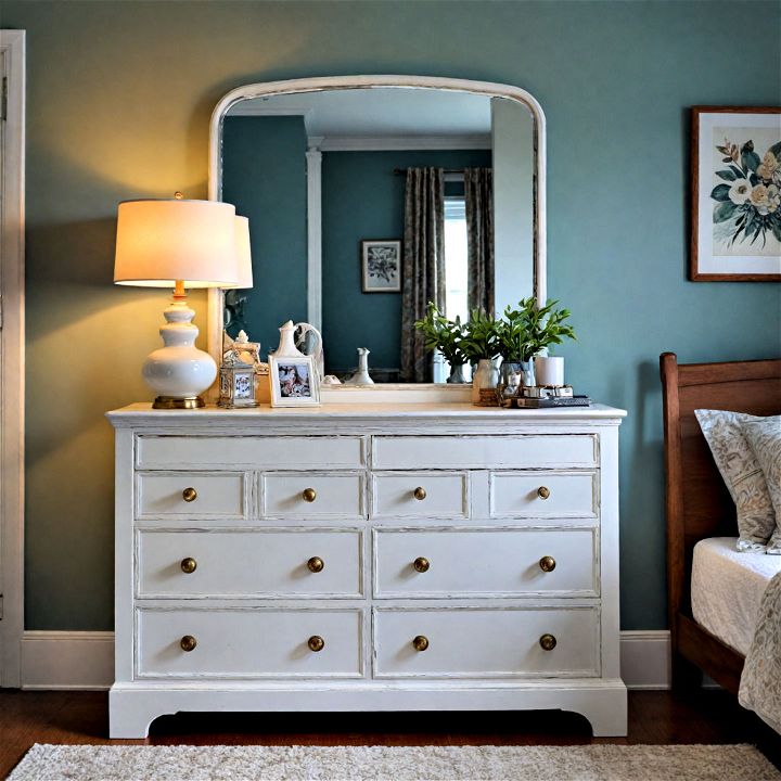 dresser with mirror for storage and style