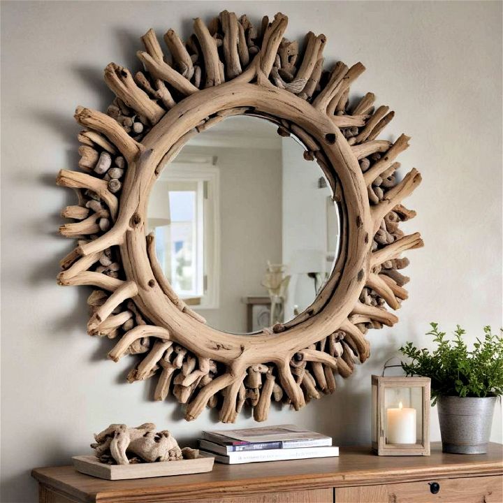 driftwood accents for organic touch