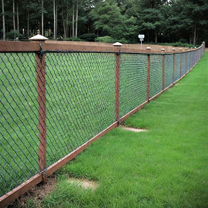 durable cost effective chain link with privacy slats