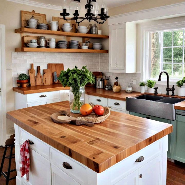 durable stunning butcher block countertops for farmhouse kitchens