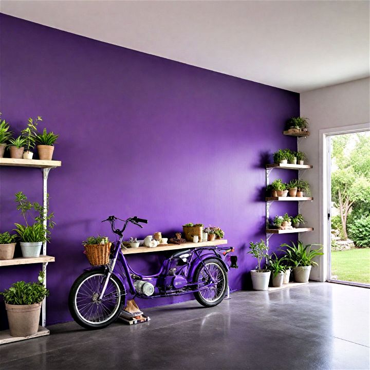 dusk purple paint to add twilight beauty to your garage