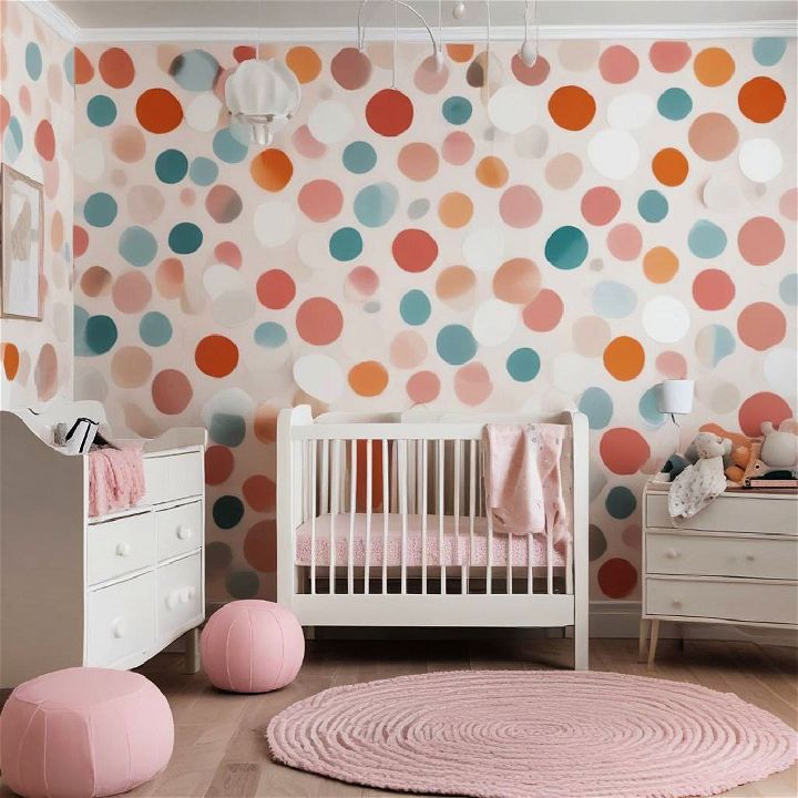 dynamic and cheerful polka dot for baby girl