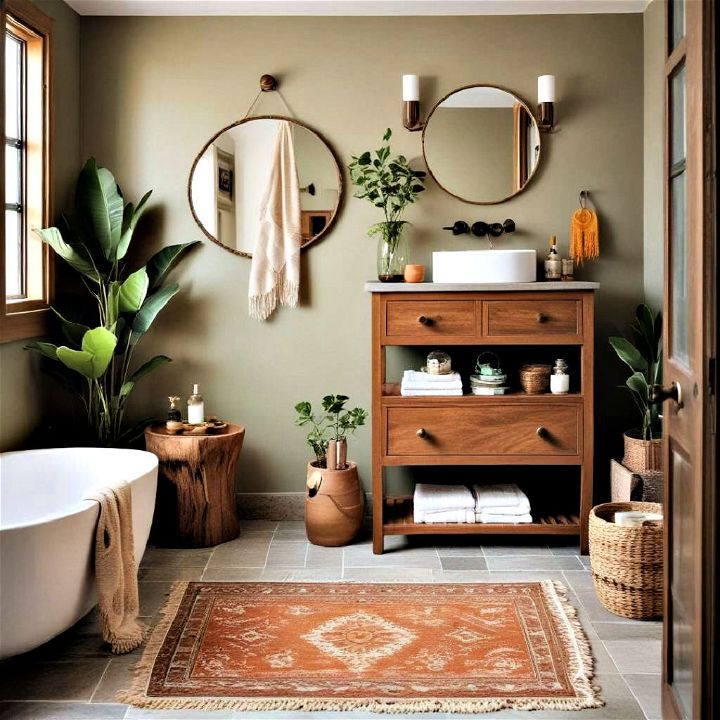 earthy color schemes for calming ambiance