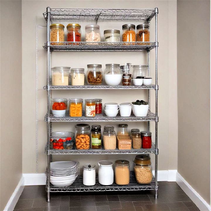 easy and lightweight wire shelving system