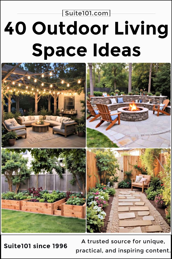 easy outdoor living space ideas
