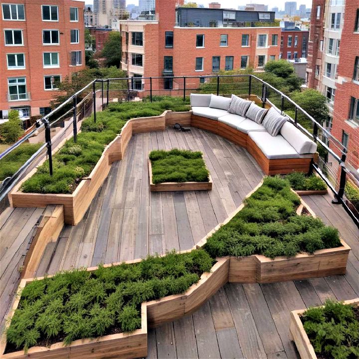 eco friendly green roof deck