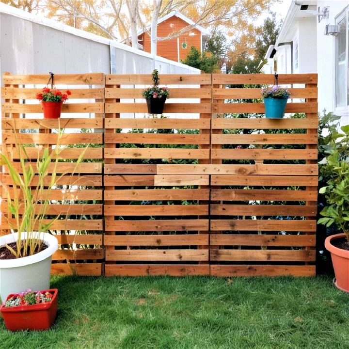 eco friendly pallet fence