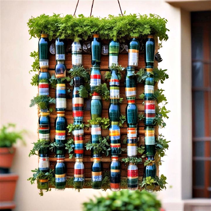 eco friendly recycled bottle garden