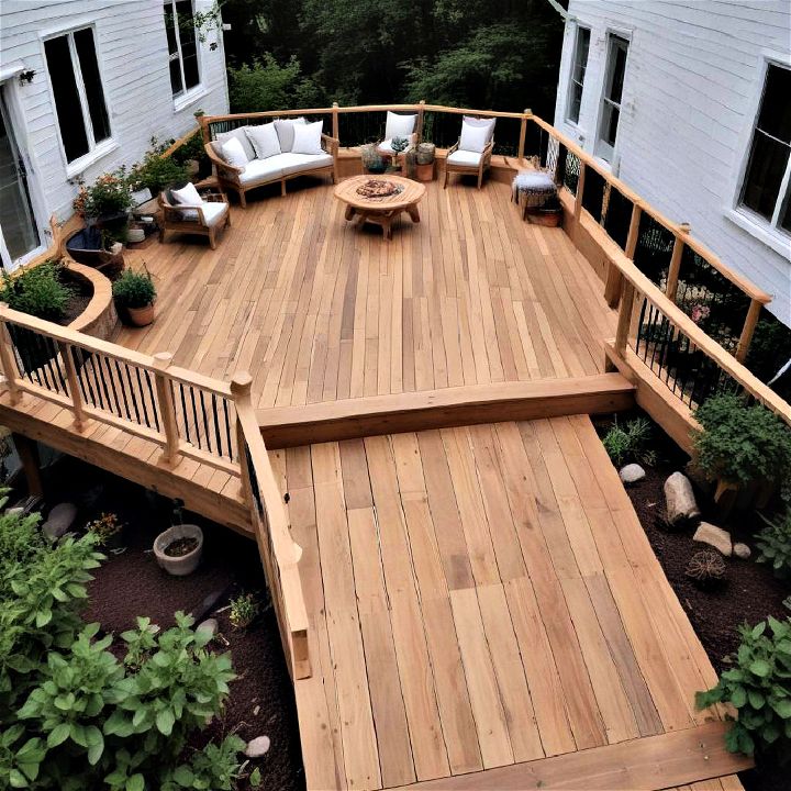 eco vegan deck for backyard