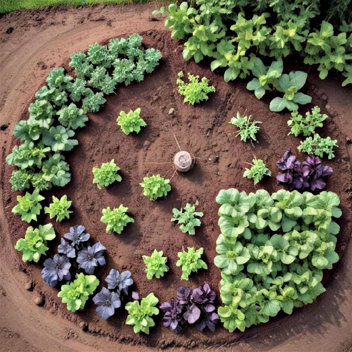 effective rotating vegetable garden