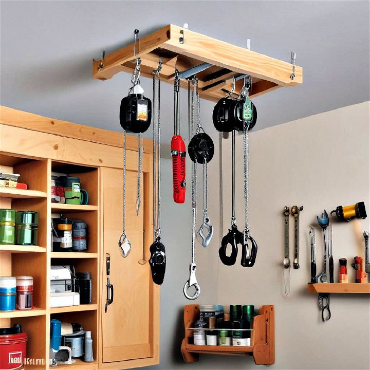 effectively ceiling mounted pulley systems