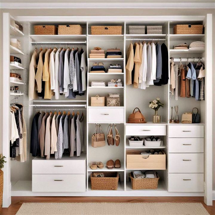 efficient and adjustable closet system