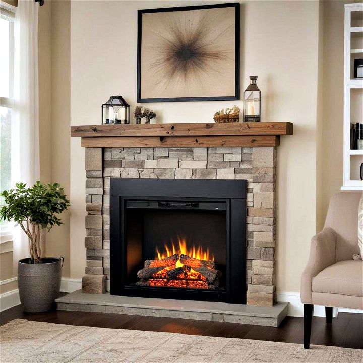 electric faux fireplace insert