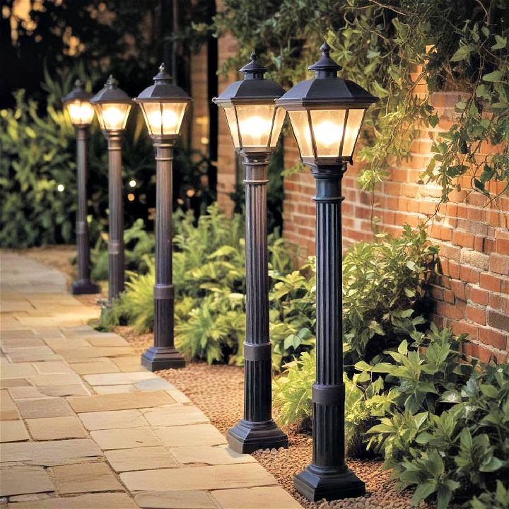 elegance and charm post lights for garden