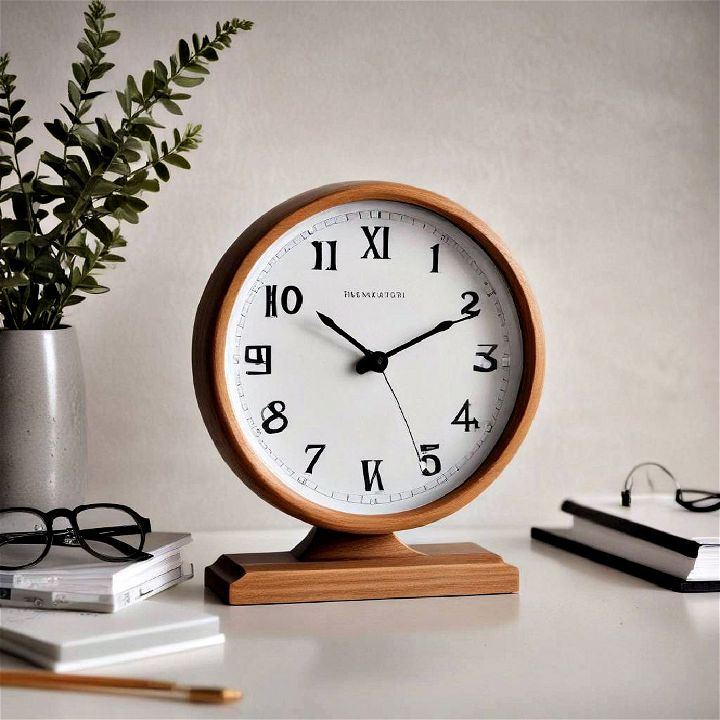elegance decorative clock for desk