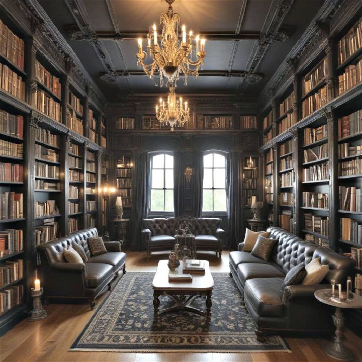 elegance gothic inspired library