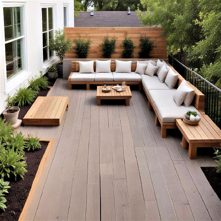 elegance minimalist deck design