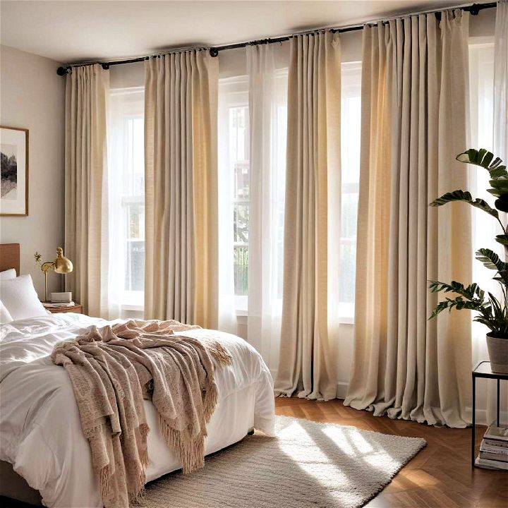 elegance use curtains to soften spaces