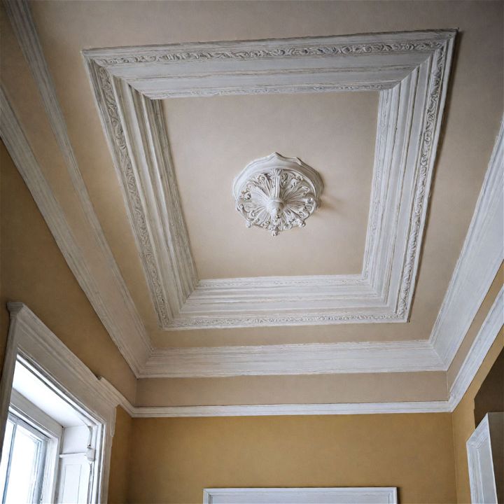 elegant bathroom ceiling moldings and trim