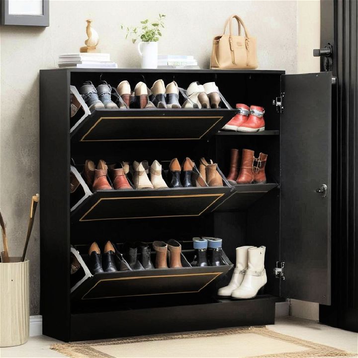 elegant boot storage cabinet