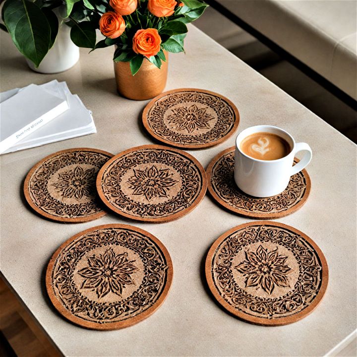 elegant coaster set to elevate your coffee table’s appearance