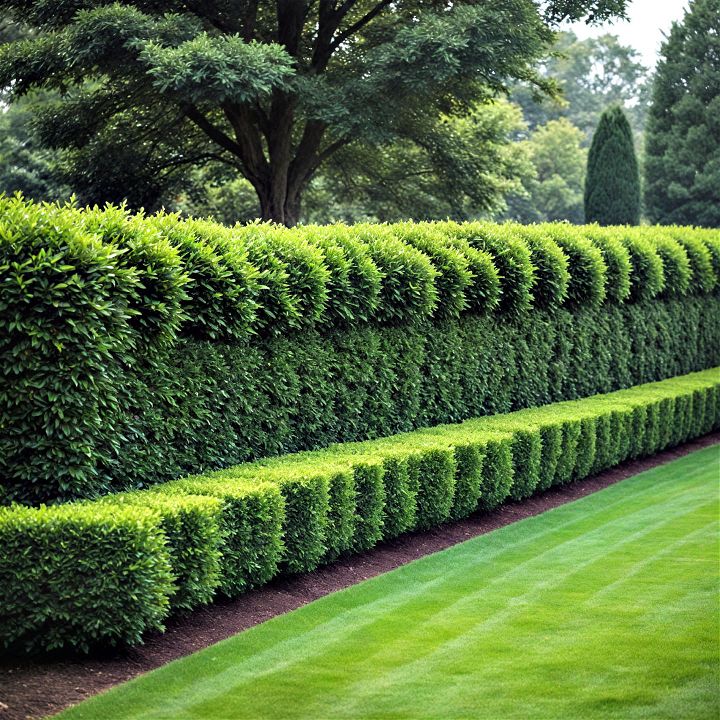 elegant english garden hedge for a living fence option