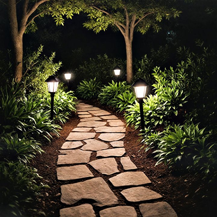 elegant path spotlights for your backyard