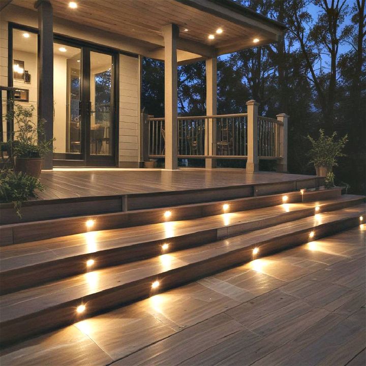 elegant recessed deck lights