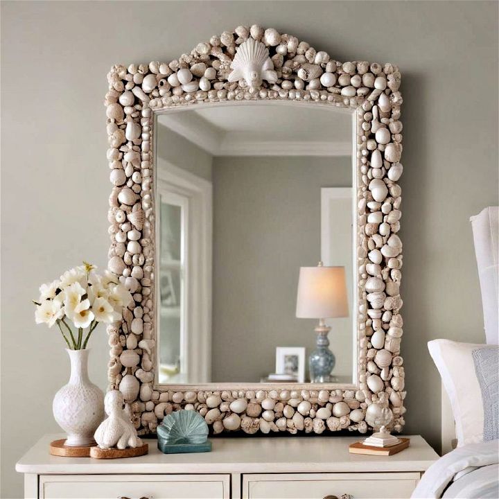elegant shell inlaid mirrors