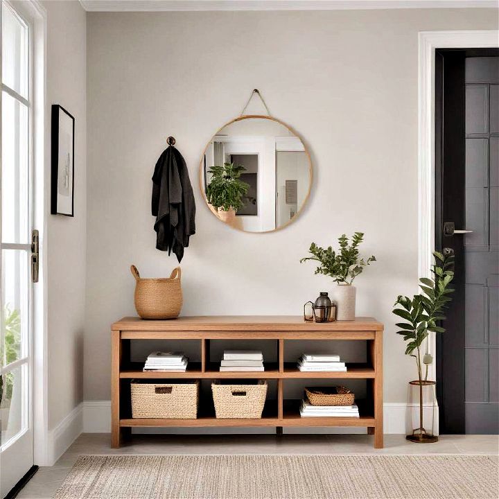 embracing a minimalist design in your entryway