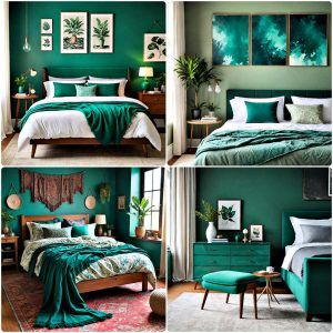 emerald green bedroom ideas