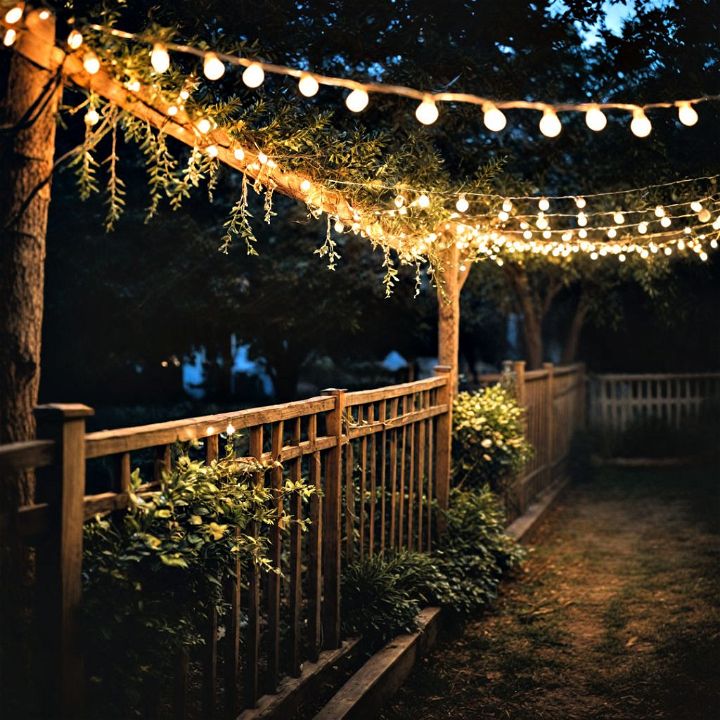 enchanting string light garden decor