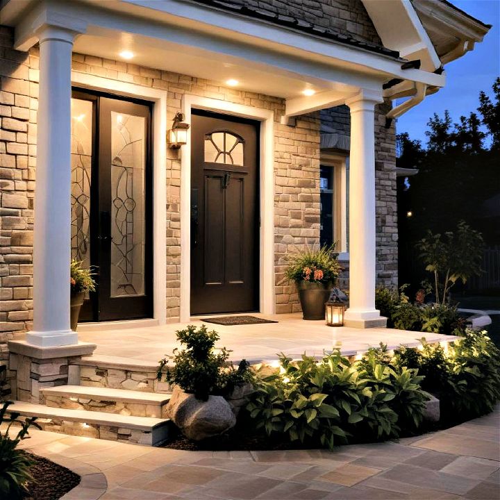 energy efficient led accent lighting for front porch