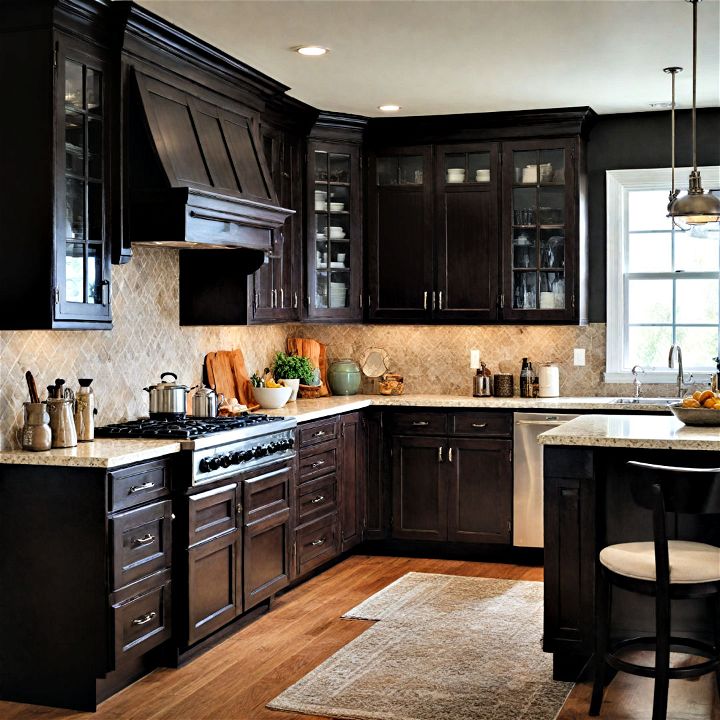 espresso cabinets for modern and traditional kitchens