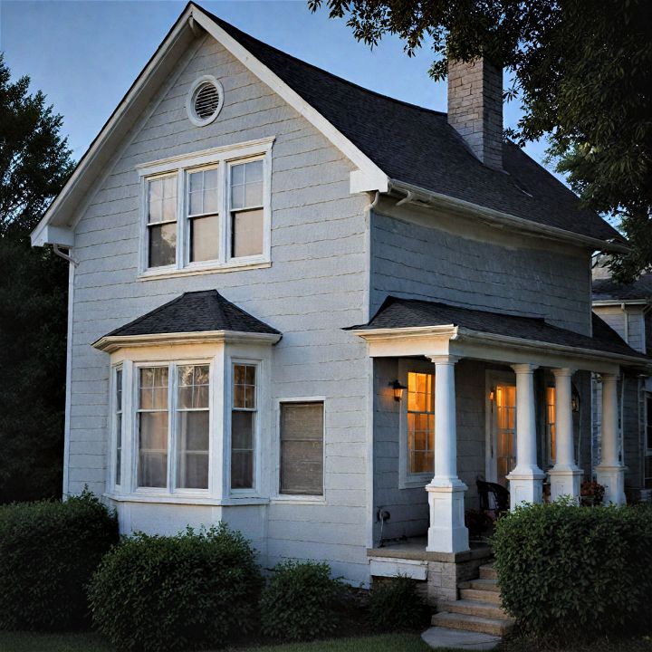 evening dove gray for peaceful and inviting exterior color
