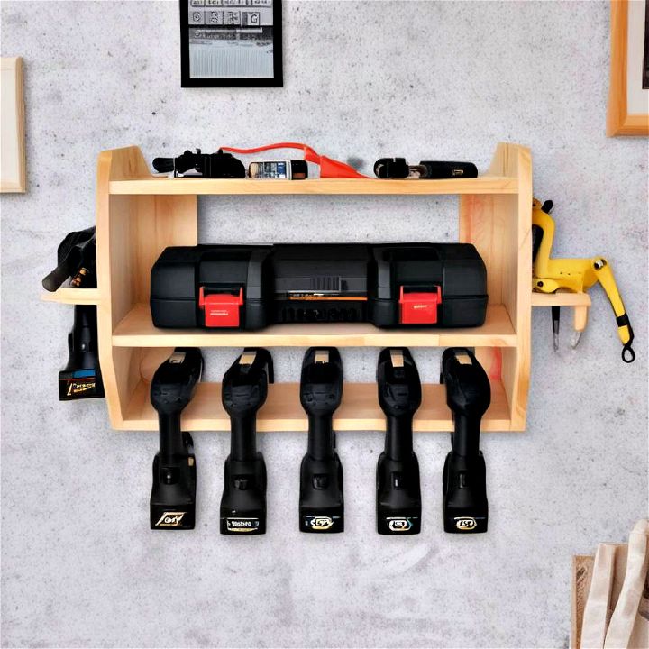 excellent wall mounted power tool charging station