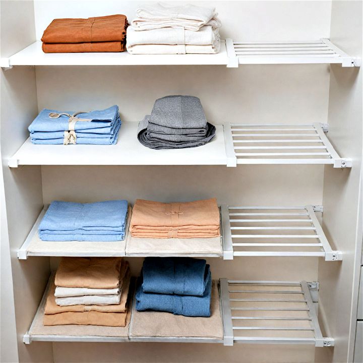 expandable closet organizer for growing wardrobes
