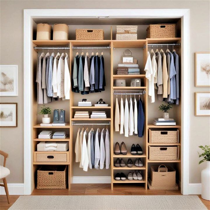 expandable closet organizer system