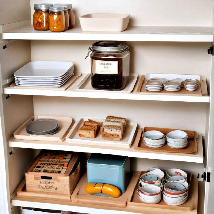 expandable shelf dividers for pantry