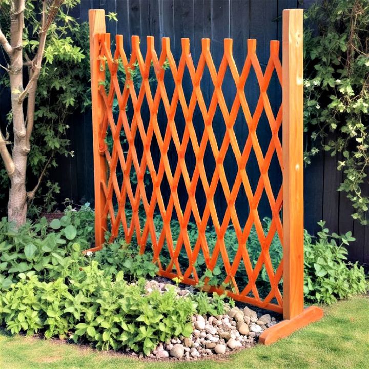 expandable wooden garden trellis