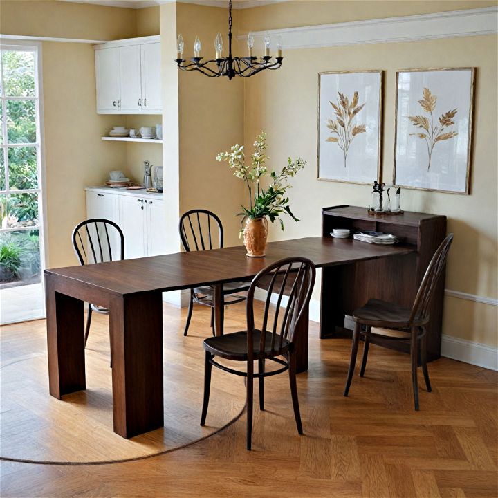extendable table for small dining areas