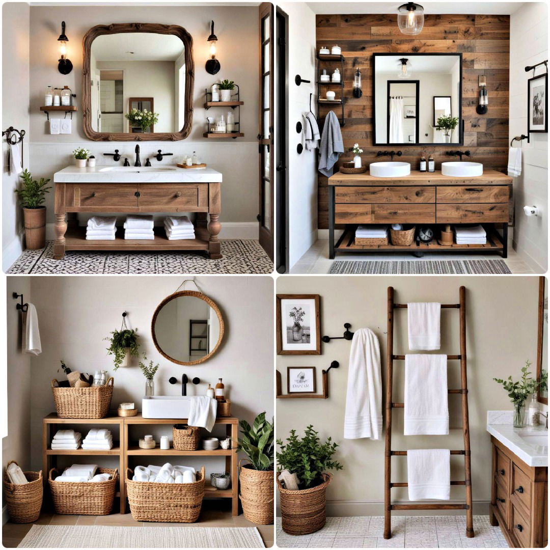 30 Farmhouse Bathroom Ideas for Modern Appeal & Style